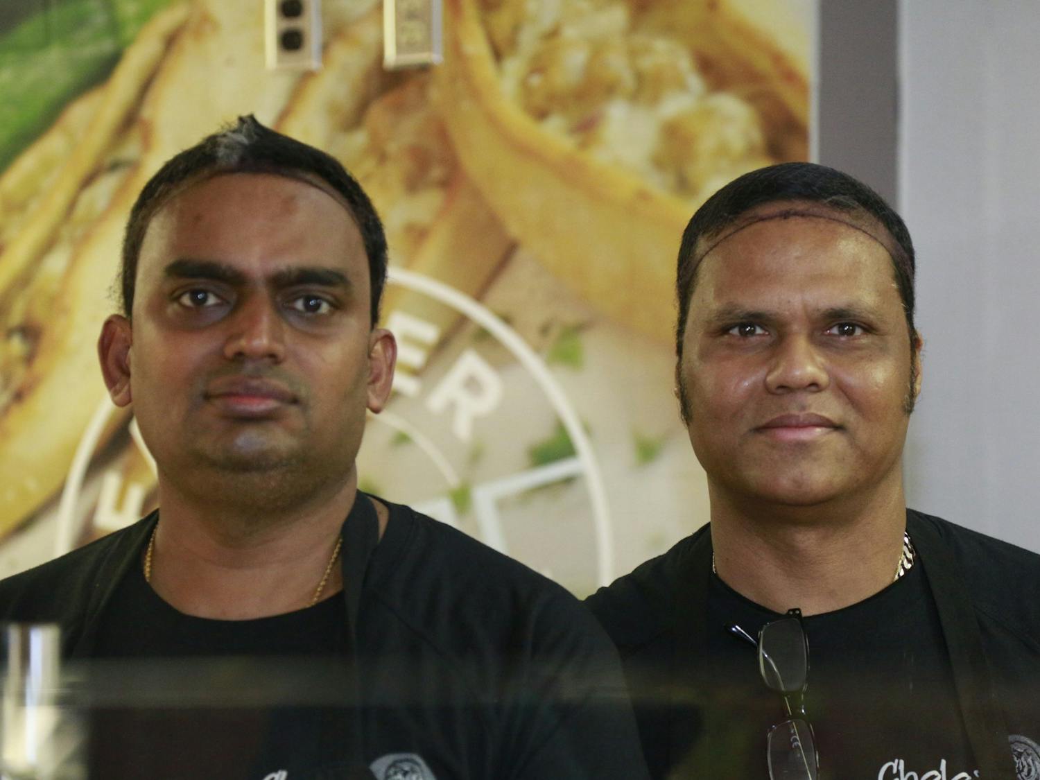 Wednesday morning on Februrary 5, 2020, Raja and Durai prepare to open CholaNad, a restaurant in the bottom of Lenoir. They are from Tamil Nadu, a region that inspires many CholaNad dishes.
