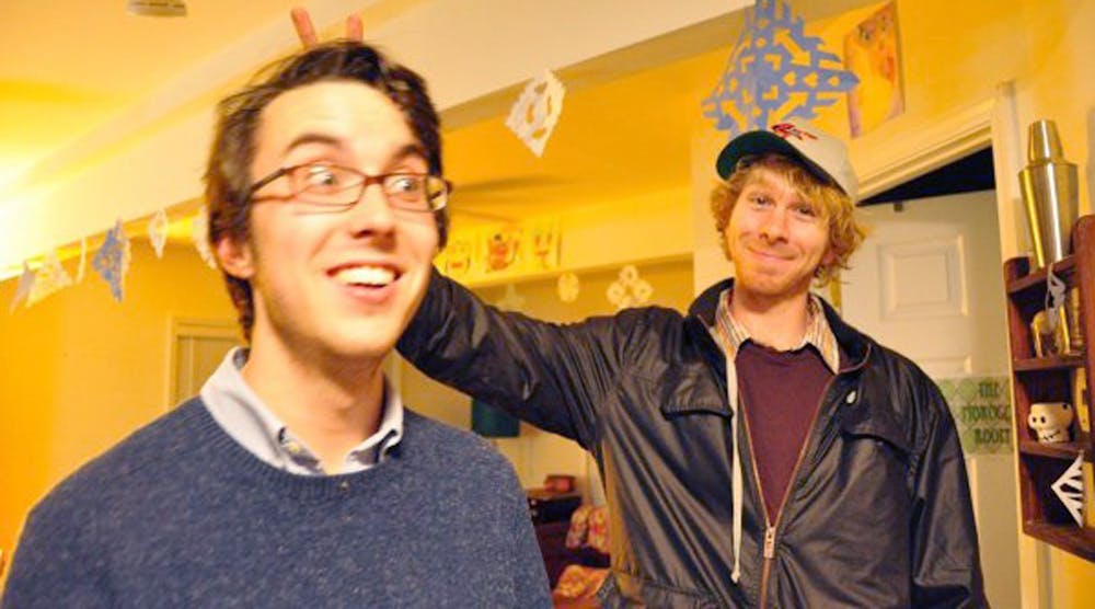 	Reed Turchi and Andrew Hamlet, presidents of local student record companies Devil Down Records and Vinyl Records, respectively, recorded Alfred “Uganda” Roberts and John “Jojo” Hermann at Wilson Library.