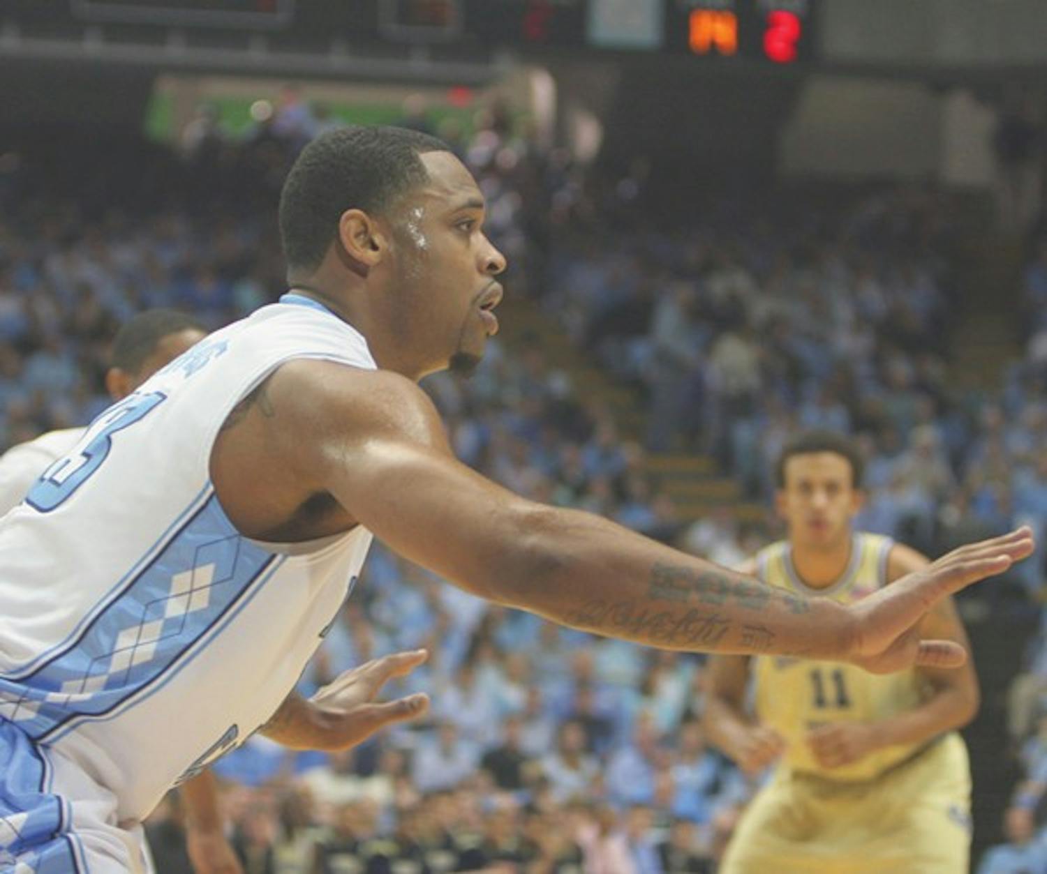 Graves hitting five 3-pointers during the second half couldn’t bring UNC a victory. DTH/Margaret Cheatham Williams