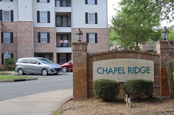 Chapel Ridge Apartments is an off-campus apartment complex where many UNC students live.