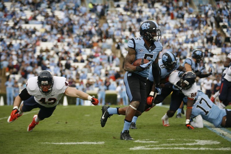 UNC's football team defeats UVA 45-14 in Homecoming game - The Daily Tar Heel