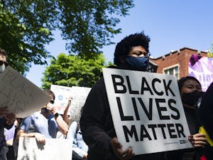 Students in Evanston, IL join countless other cities around the nation in support of the Black Lives Matter movement by protesting against George Floyd's death and other recent tragedies on Sunday, May 31, 2020.