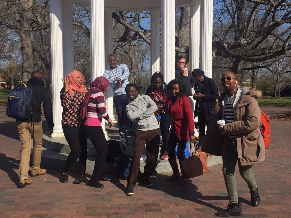 The African exchange program works to bring African student leaders to the UNC campus. Photo courtesy of Bradley Opere.