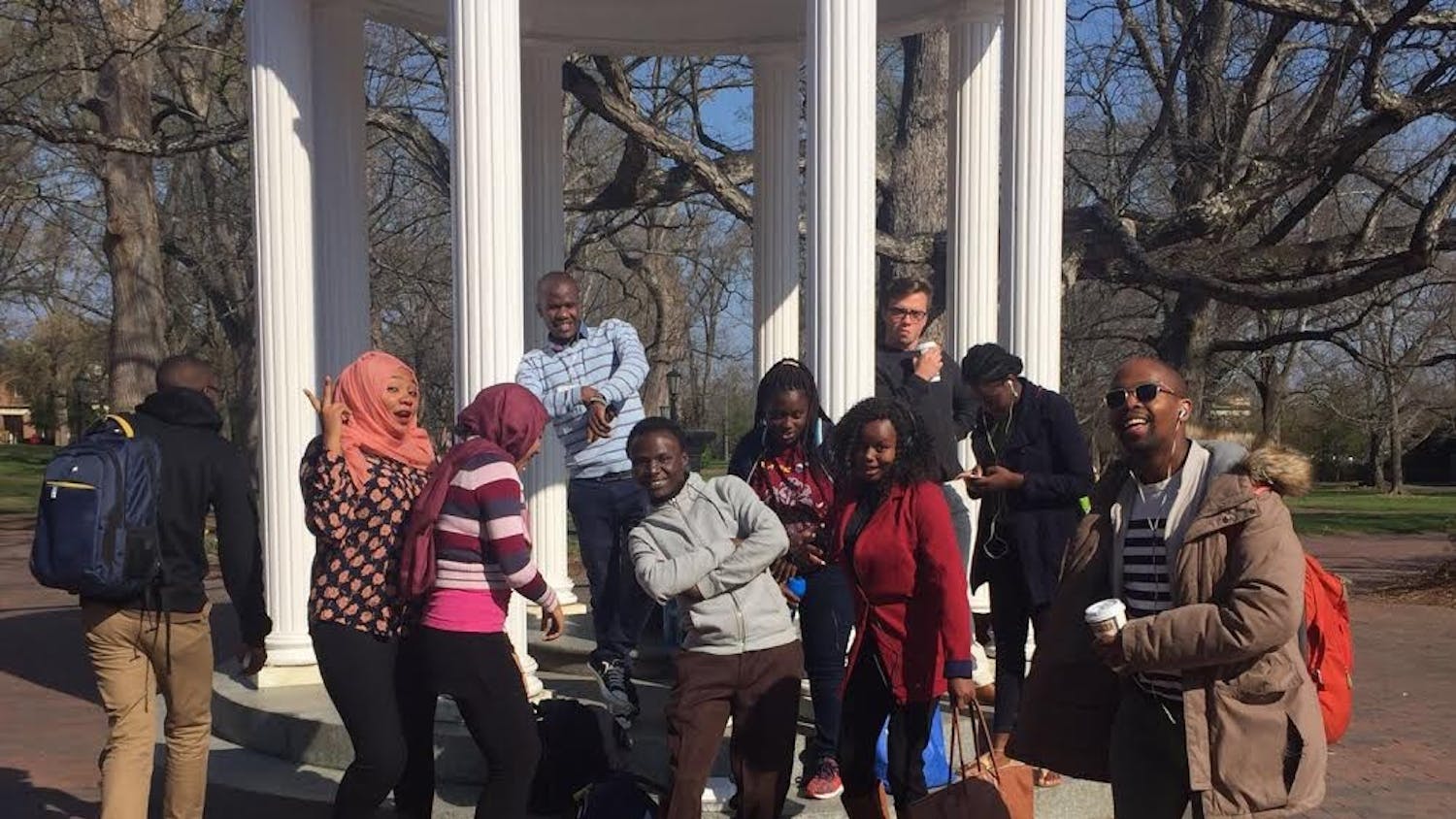 The African exchange program works to bring African student leaders to the UNC campus. Photo courtesy of Bradley Opere.