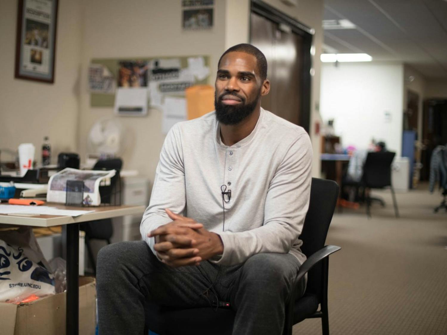 Antawn Jamison visits The Daily Tar Heel office on Tuesday, Jan. 29, 2019.
