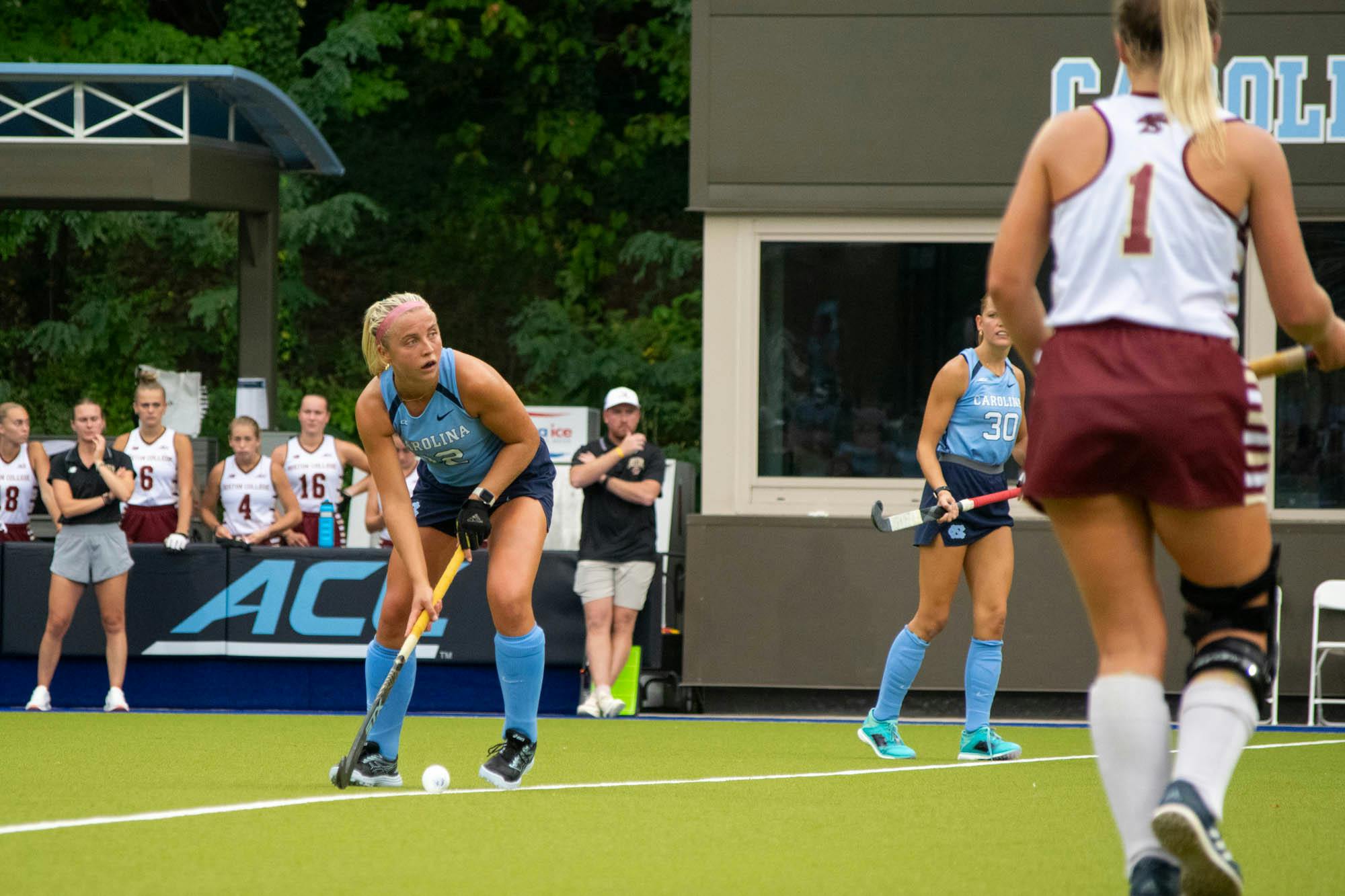 Sisters Ryleigh And Kara Heck Go Head-to-head In UNC Field Hockey's Win ...