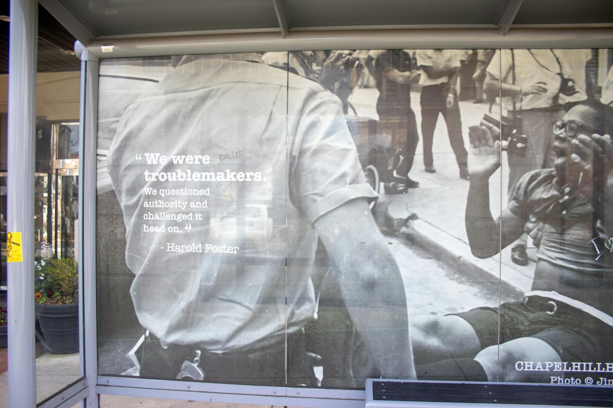 Chapel Hill bus shelter art honors activists and events from the Civil  Rights Movement - The Daily Tar Heel