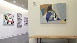 The “Transcending Geometry” exhibition&nbsp;housed by Oneoneone, a contemporary art gallery inside of Sitzer-Spuria Studios, features Chapel Hill artists Chieko Murasugi, Neil Patterson and Louis Watts.