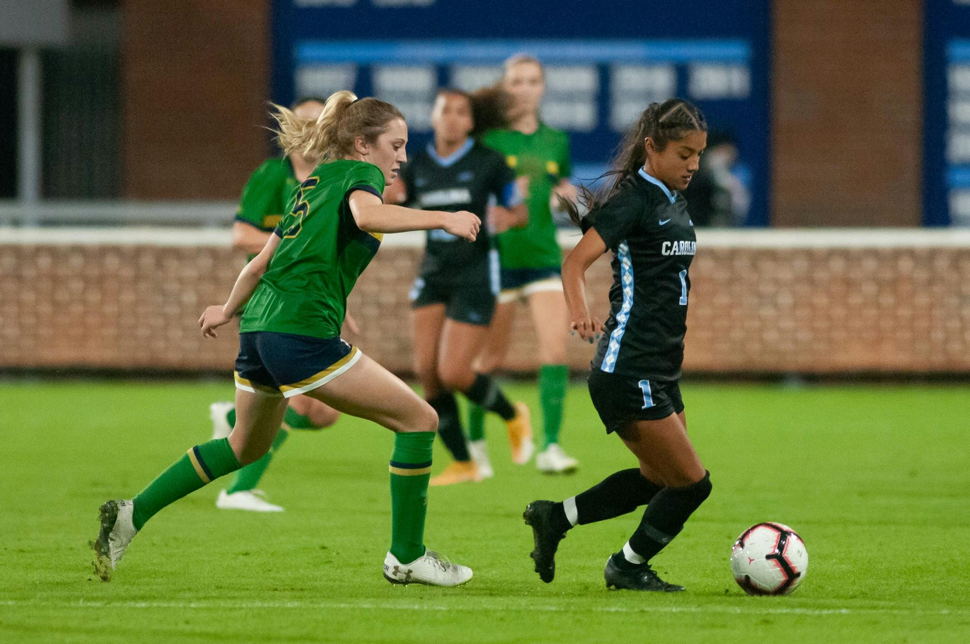 UNC Women's Soccer Defeats Notre Dame, 2-0, To Secure A Perfect Regular ...