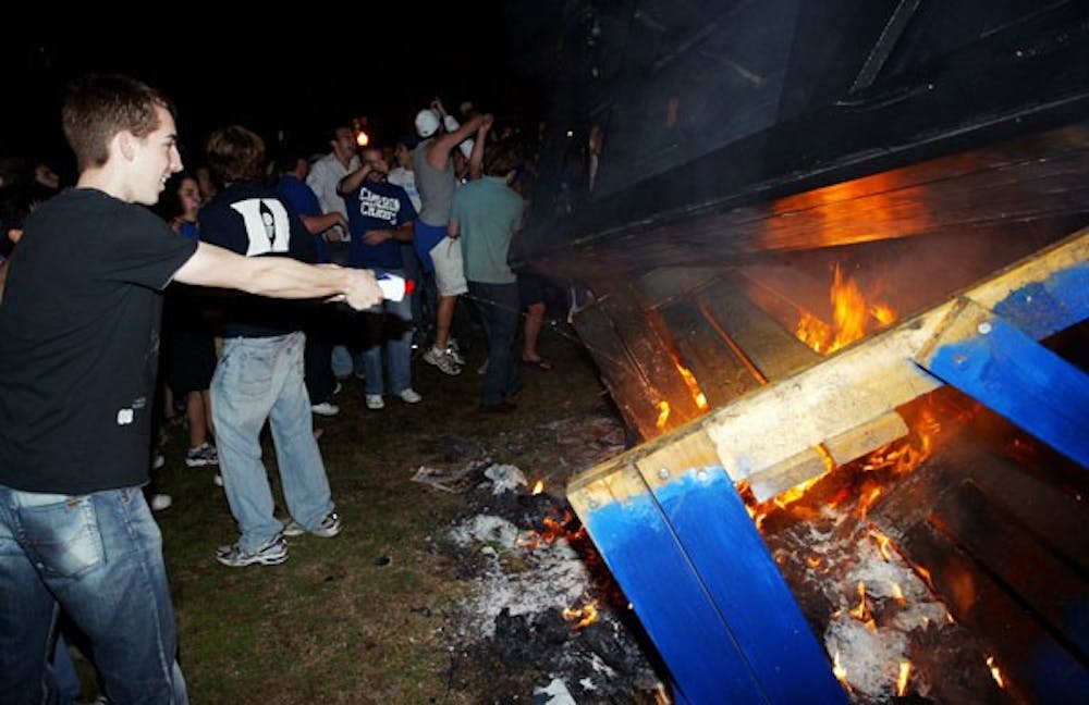 Other universities have dictated when students can and cannot have bonfires. Courtesy of Chase Olivieri for The Chronicler