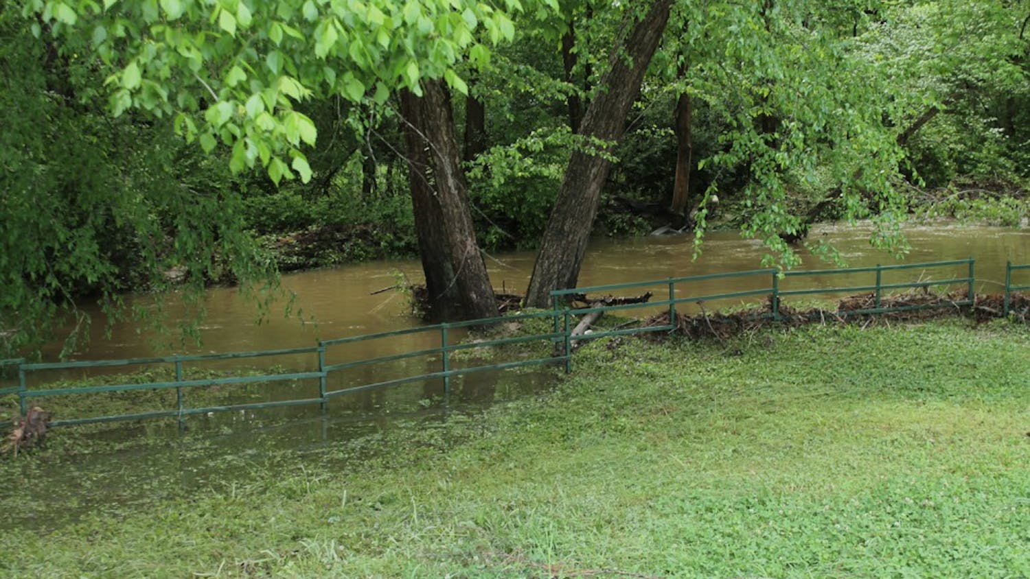 Flooding occurred with the excessive amounts of rain over the past few days around Chapel Hill.
