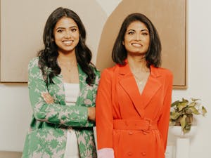 UNC alumna Niki and her sister Ritika Shamdasani, N.C. State fashion development and product management student, are the co-founders of “Sani,” a South Asian-inspired fashion company. Photo courtesy of the Sani Sisters.&nbsp;