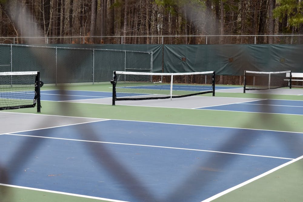 The pickleball courts at Ephesus Park are pictured on Jan. 21, 2022.