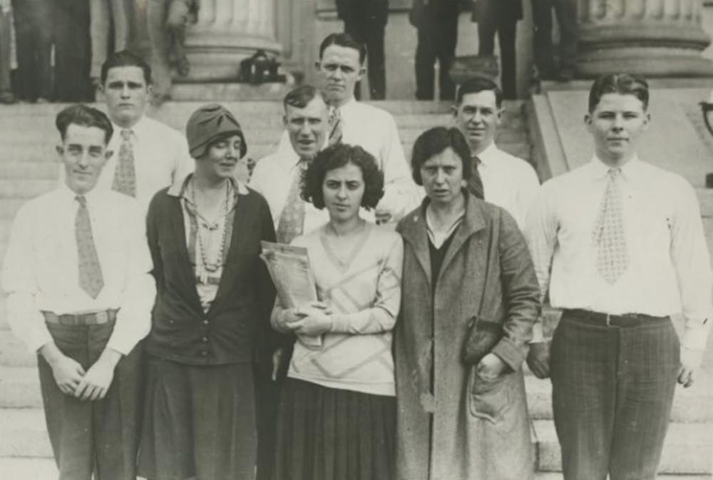 Nine individuals charged with the murder of Gastonia police chief O.F. Aderholt during the Loray Mill Strike were acquitted, October 21, 1929. Photo courtesy of Gaston County Museum of Arts and History.