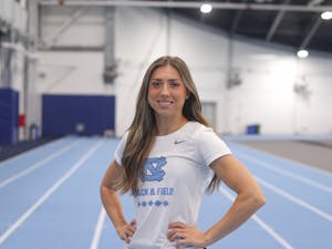 Redshirt senior sprinter and long jumper Anna Keefer poses in the Eddie Smith Field House on Tuesday, June 14, 2022.