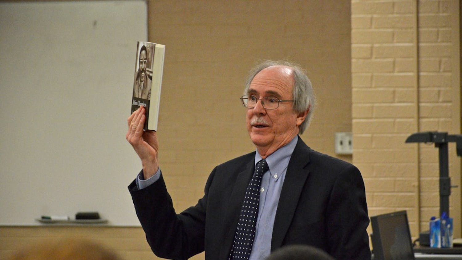 Previous UNC Law School dean John Charles Boger presents an analysis of Julius Chambers' book at a two part event on civil rights at the UNC Law School.