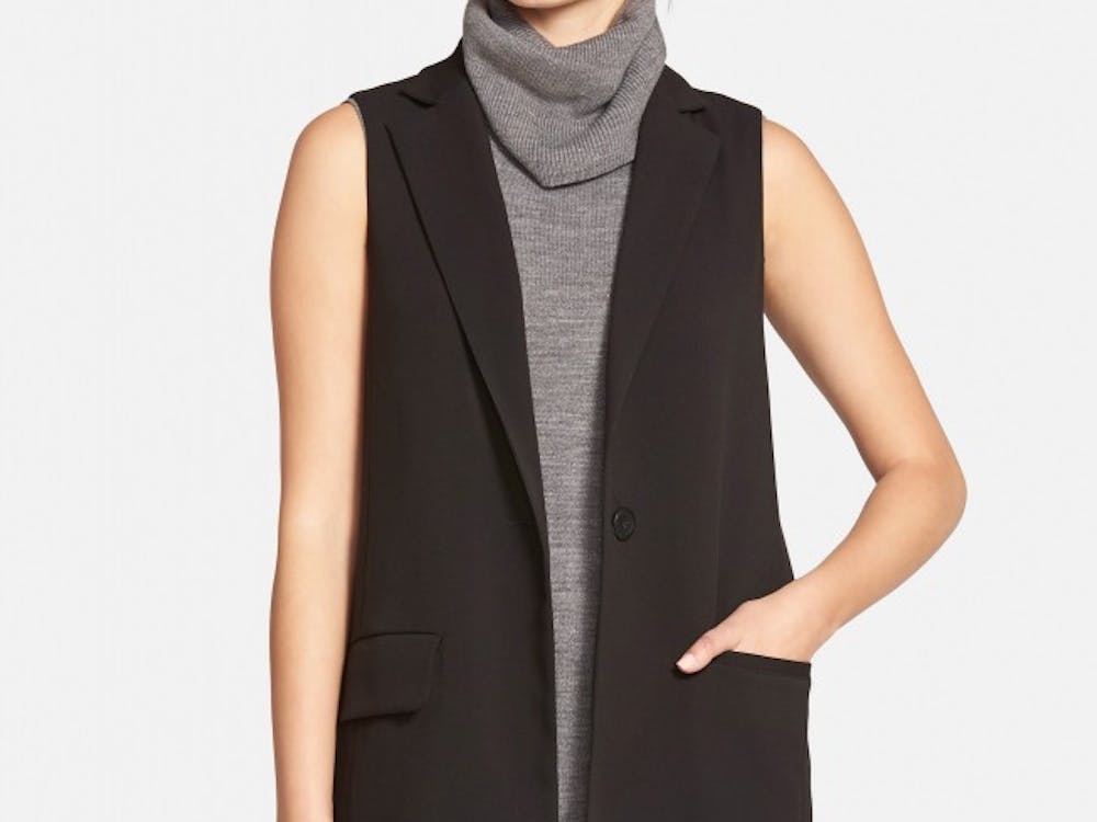 A blazer vest can be layered according to the season, proving more versatile than at first glance. Cupcakes and cashmere "Fairfax" vest, $130, nordstrom.com (Nordstrom)