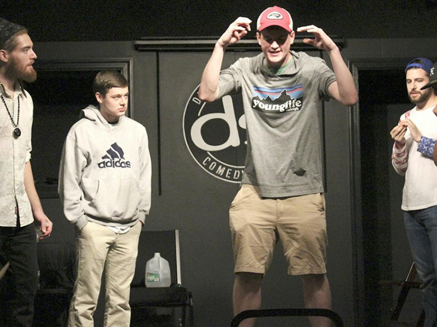 DSI Comedy Theatre hosts the UNC Cyphers as they take the stage and the microphone.