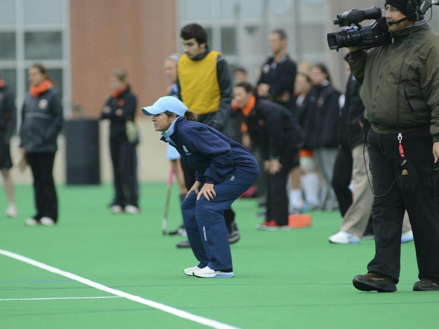 North Carolina field hockey coach Karen Shelton became the head coach of the Tar Heels while she was still a player in 1981. Five years later in 1986, she led the team to its first Final Four.