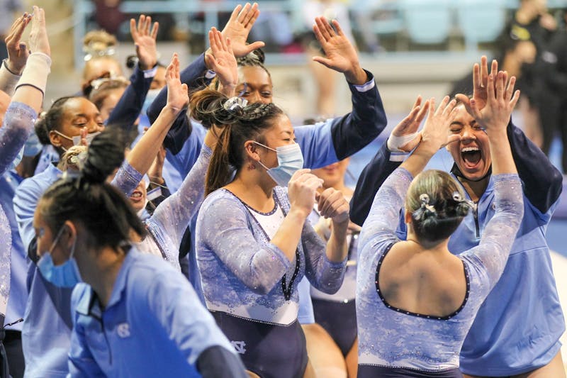 Team motivation leads UNC gymnastics to best team score in years at UNC