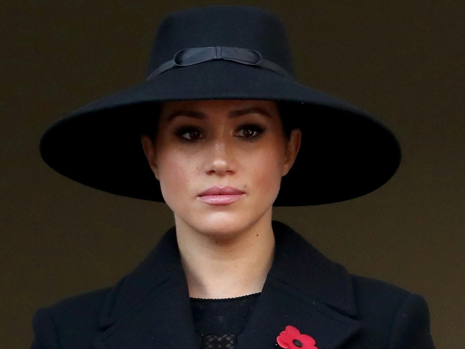In this file photo, Meghan Markle, Duchess of Sussex attends the annual Remembrance Sunday memorial at The Cenotaph on Nov. 10, 2019 in London, England. Markle's friends in Hollywood are coming to her defense after bullying rumors surfaced. Photo courtesy of Chris Jackson/Getty Images/TNS