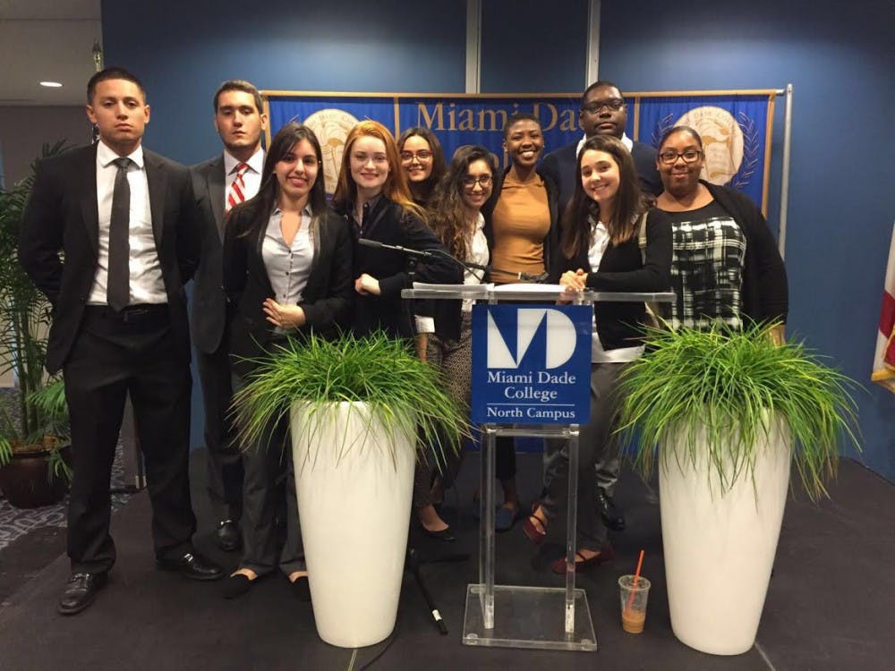 National Model United Nations members from Miami Dade College runs mock MUN stimulation. Photo courtesy of Michelle Dixon.