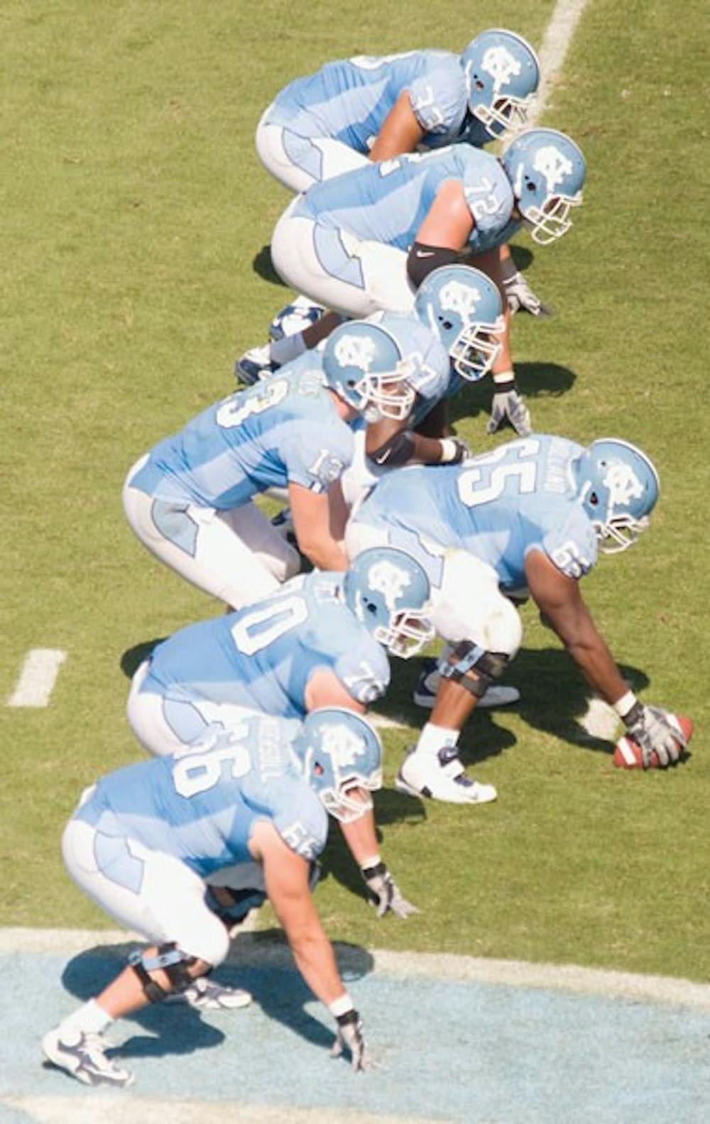 The North Carolina offense has suffered in part because of injuries to the offensive line. Tar Heel offense ranks last in ACC.