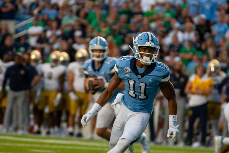 UNC football players discuss importance of rivalry game against Duke