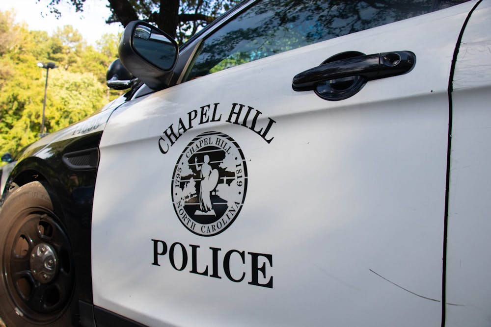 <p>A Chapel Hill police car is pictured on Oct. 7, 2022. The Chapel Hill Police Department is investigating a homicide that occurred at the 300 block of South Estes Drive Extension on Monday night.&nbsp;</p>