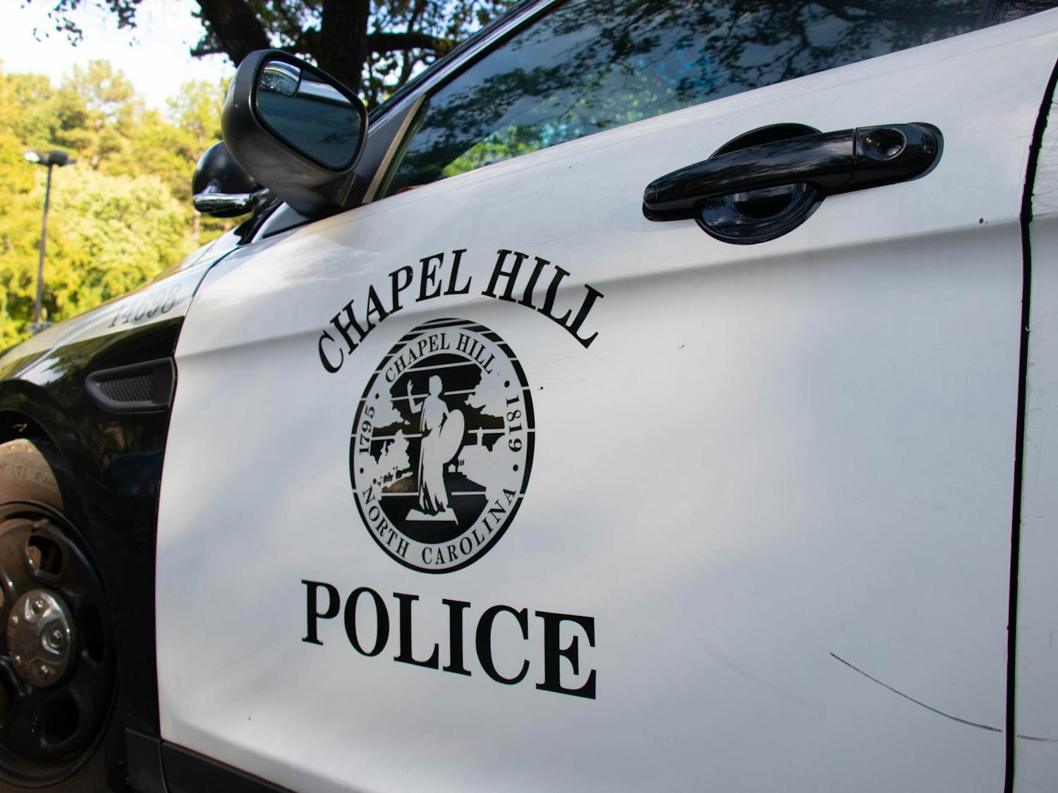 A Chapel Hill police car is pictured on Oct. 7, 2022.&nbsp;