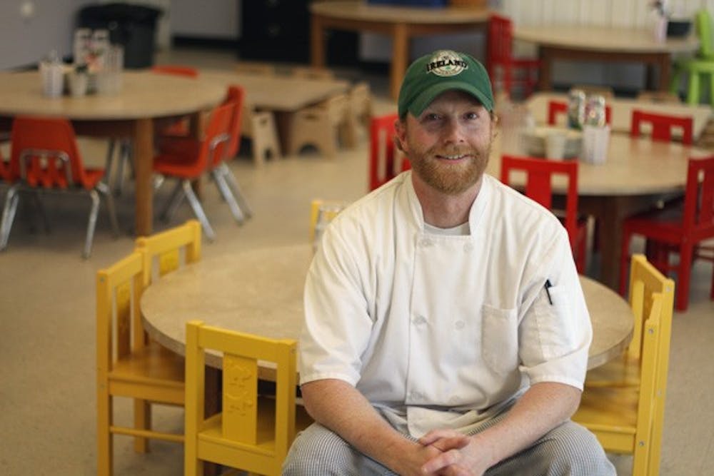 Nate McMullen, or “Chef Nate,” is the newest addition to the cafeteria at The Little School of Hillsborough. DTH/ Ali Cengiz