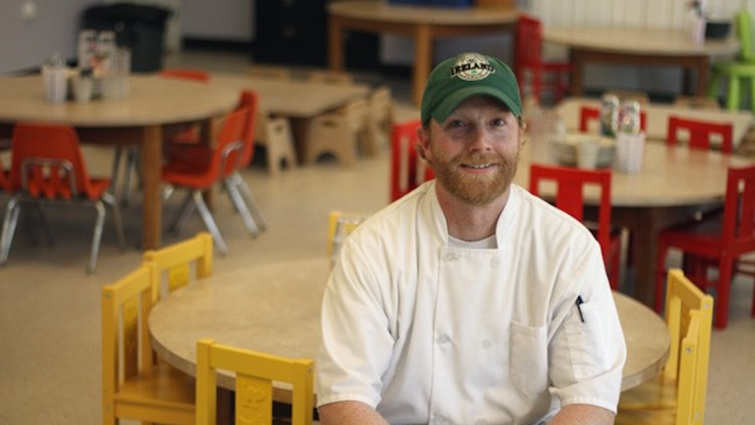 Nate McMullen, or “Chef Nate,” is the newest addition to the cafeteria at The Little School of Hillsborough. DTH/ Ali Cengiz