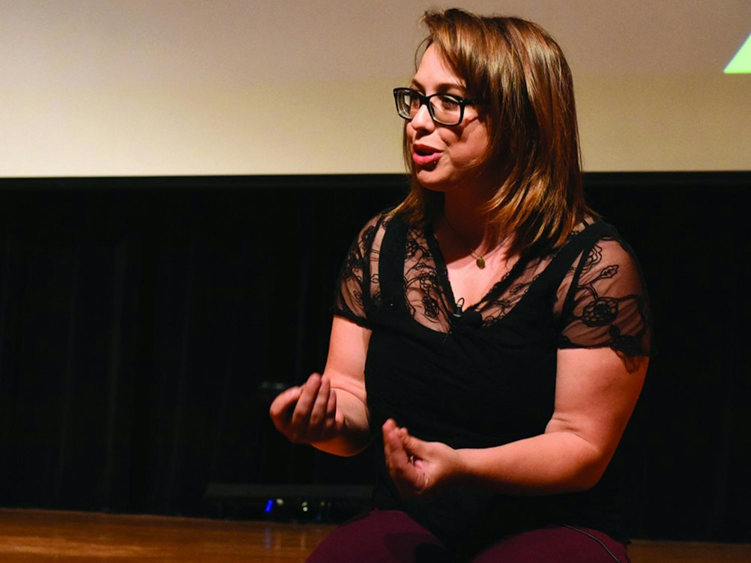 Laci Green gave a talk in the Great Hall about taking down rape culture on April 4th. The talk was&nbsp;presented by Delta Advocates.