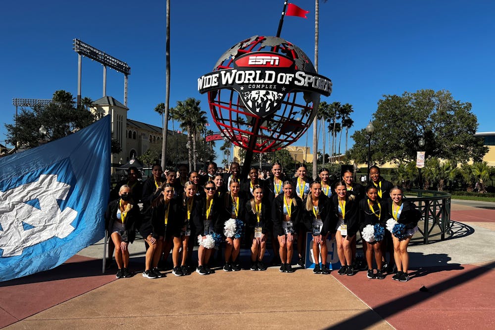 <p>The UNC Carolina Girls Dance Team traveled to Florida the weekend of Jan. 14, 2022 to compete at the Universal Dance Association National Championship. Photo courtesy of Riley Welch.</p>