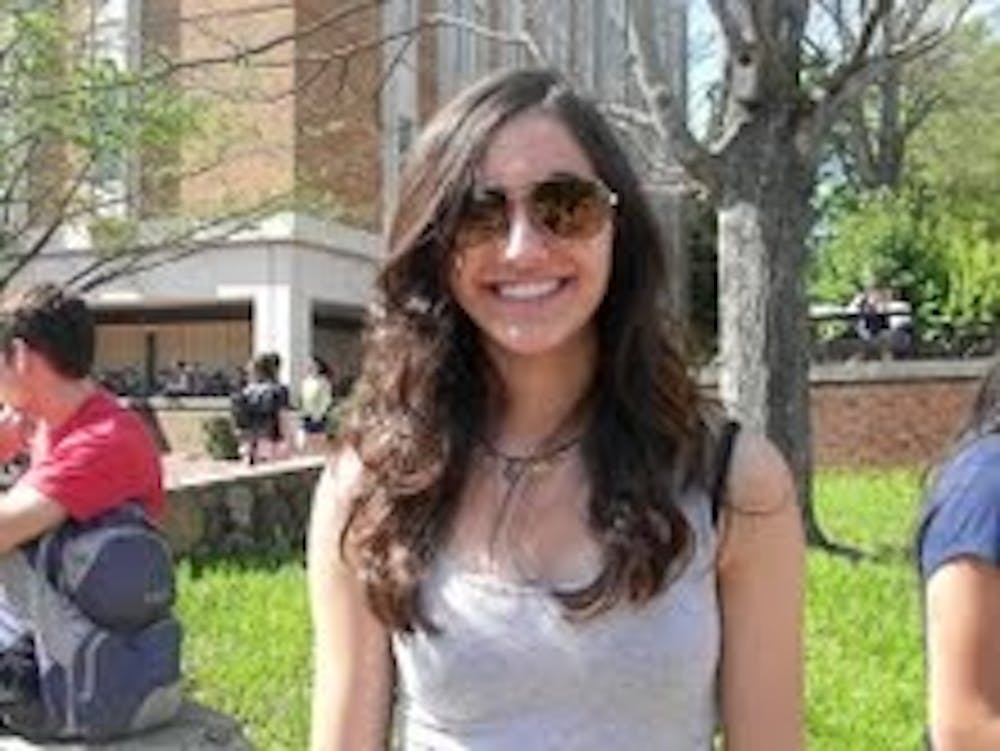 	<p>Junior psychology major Alex Davies thinks that one way Carrboro could be more eco-friendly is by having more environmentally sensitive restaurants. &#8220;Some of the restaurants could use some composting,&#8221; she said. She also said  Carrboro should get rid of it&#8217;s drive-thru Wendy&#8217;s entirely.</p>