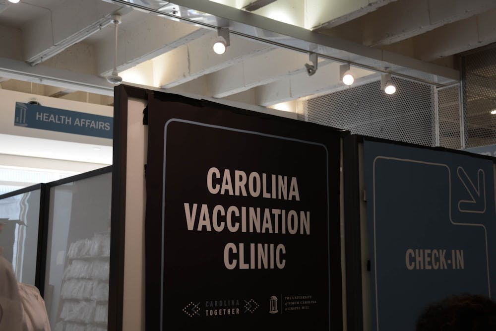 As flu season is picking up, UNC offers walk-in flu shots for all students, faculty, and staff at various locations on campus as pictured on Thursday, Nov. 3, 2022.