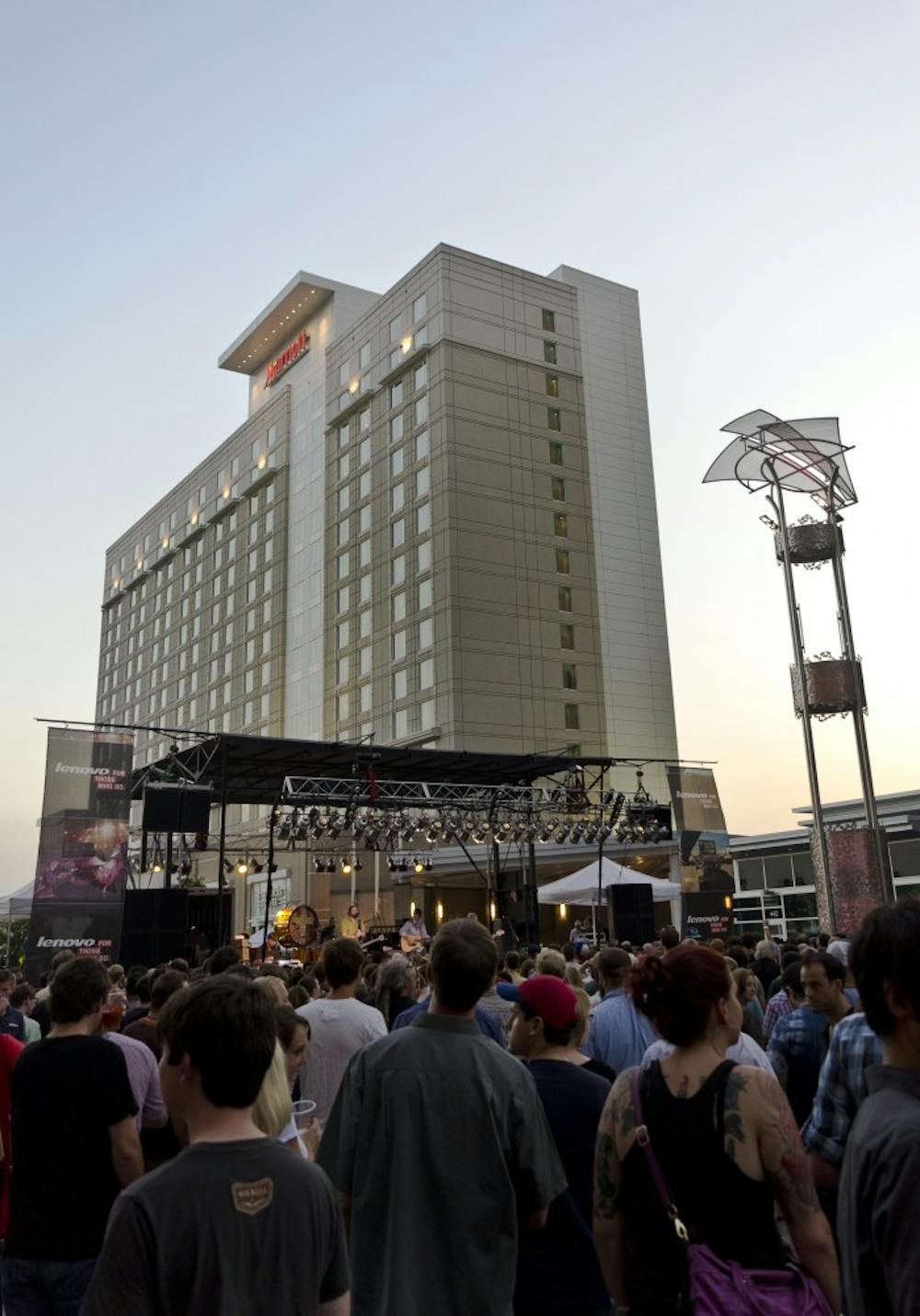 	<p>Drive By Truckers perform in Raleigh&#8217;s City Plaza for Hopscotch 2011. </p>