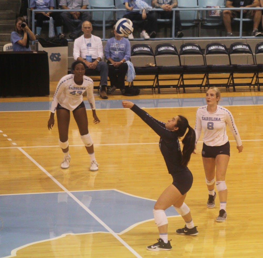 Mia Fradenburg returns from concussion in UNC volleyball's sweep of Boston College The Daily