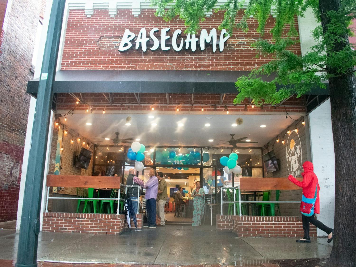 Basecamp is pictured on Franklin Street on May 27, 2022.