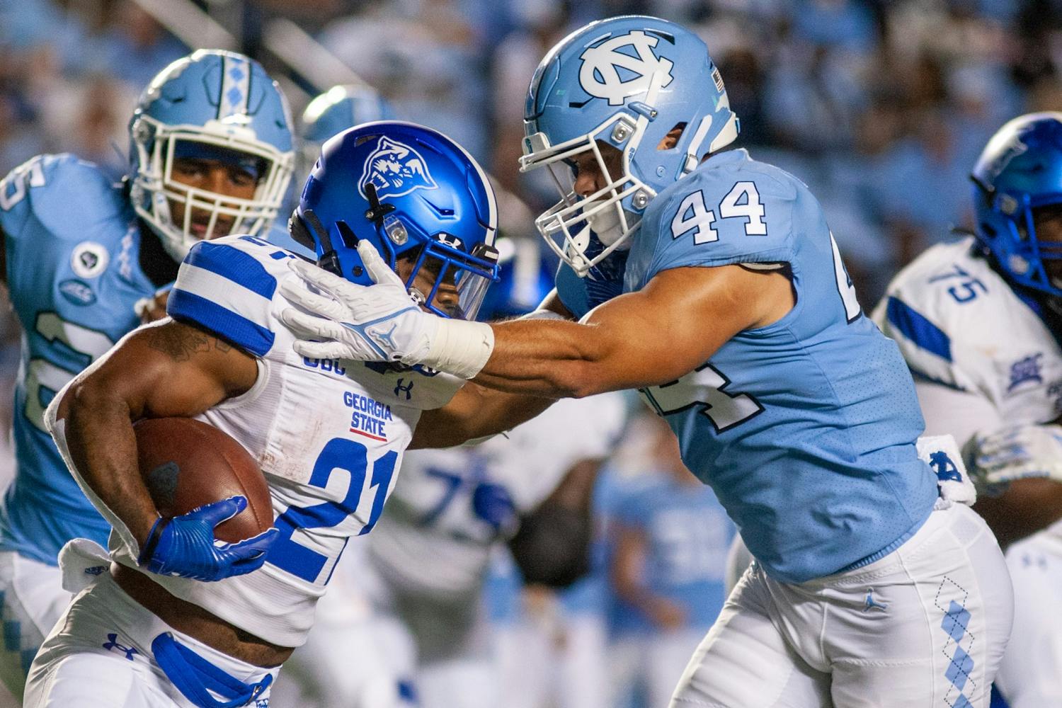 UNC football defeats Georgia State 59-17 in home opener