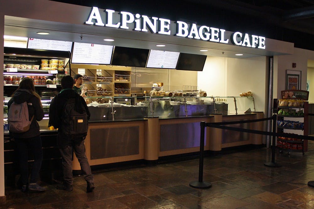 Alpine Bagel Cafe, a popular food stop in the Student Union, was renovated over break. 