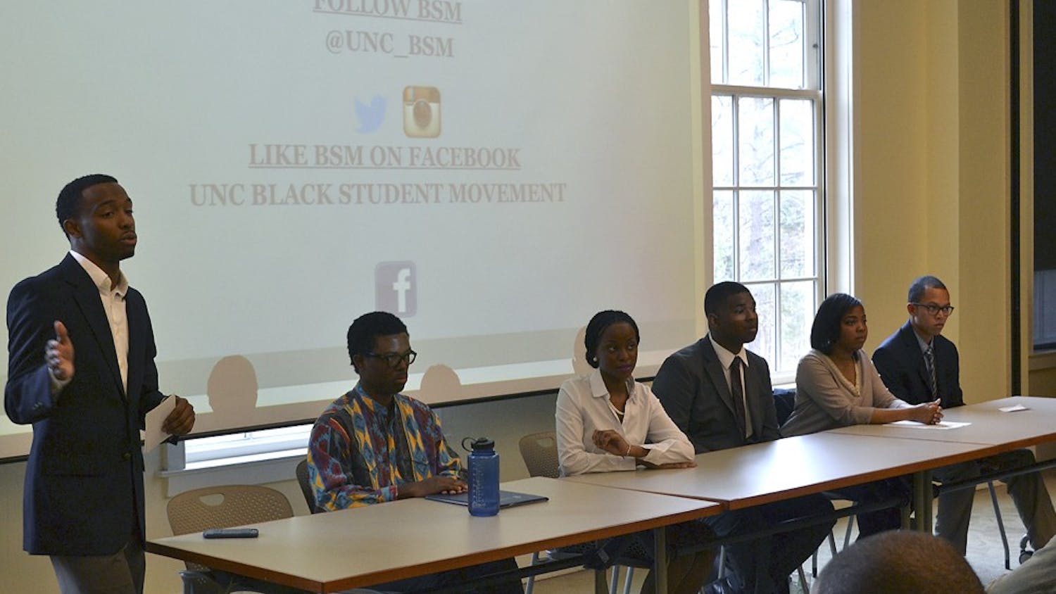 Candidates participate in the forum for the BSM elections taking place today.  The forum, which gave candidates the opportunity to share their platforms, took place on Wednesday afternoon in the Upendo Lounge.
