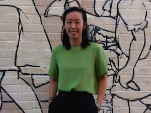 Samantha Luu pictured in Porthole Alley on Monday, Sept. 19, 2022. Newly elected as the Campus and Community Coalition Director, Luu said she "seeks to address the issue of high-risk drinking through environmental change."