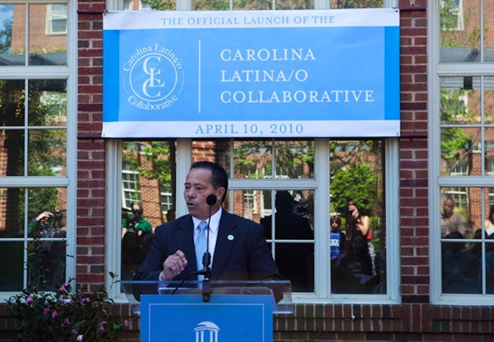 Archie Ervin speaks at the launch of the Carolina Latina/o Collaborative on Saturday. Courtesy of Brittany Peterson
