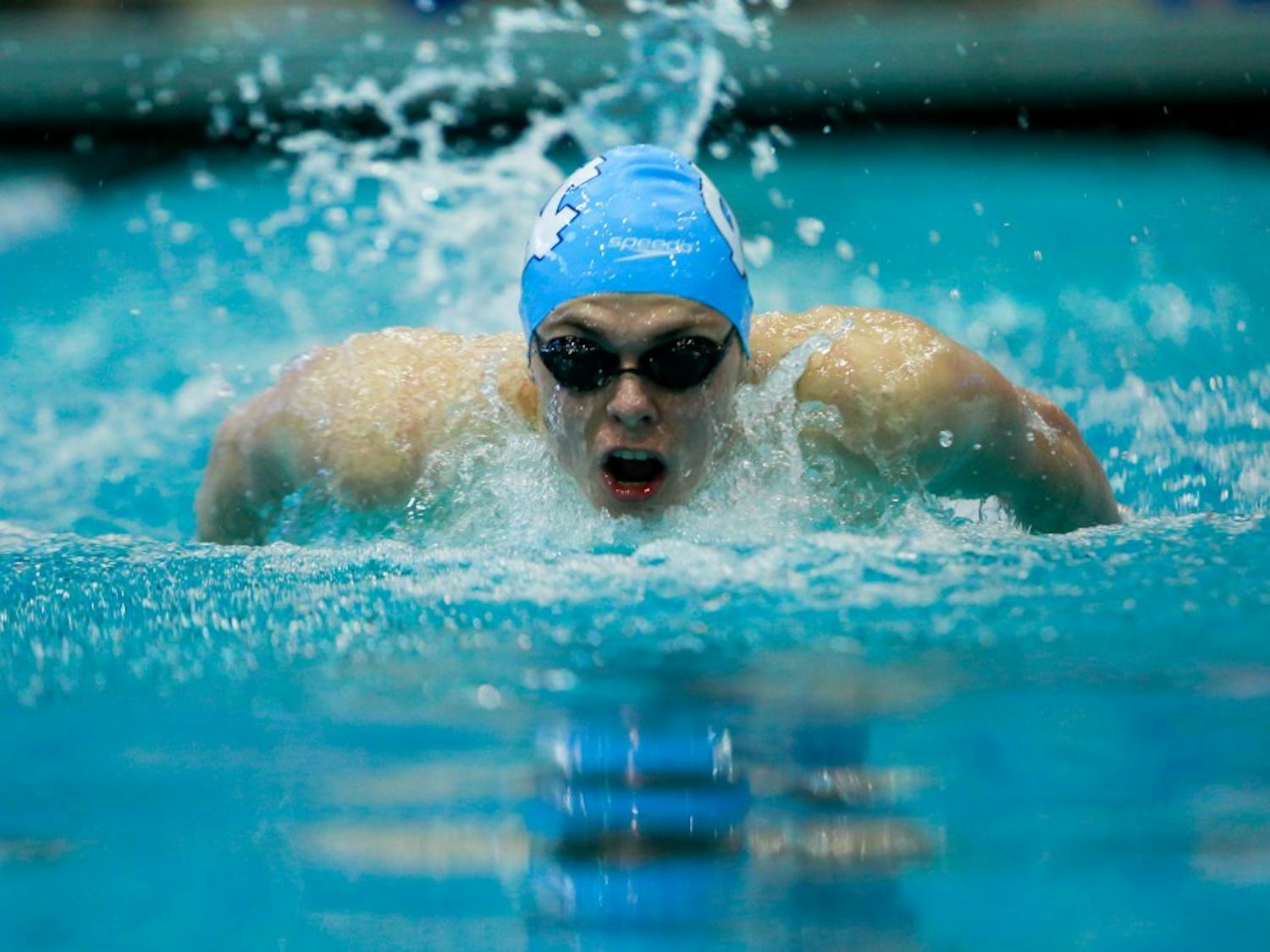 The men's and women's teams fell to Duke, 155-145, and 165.5-134.5, respectively, on Saturday, Feb. 2, 2019.