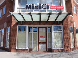 At the intersection of East Franklin Street and South Columbia Street, the space where MidiCi used to be located remains vacant as of Mar. 20, 2022.
