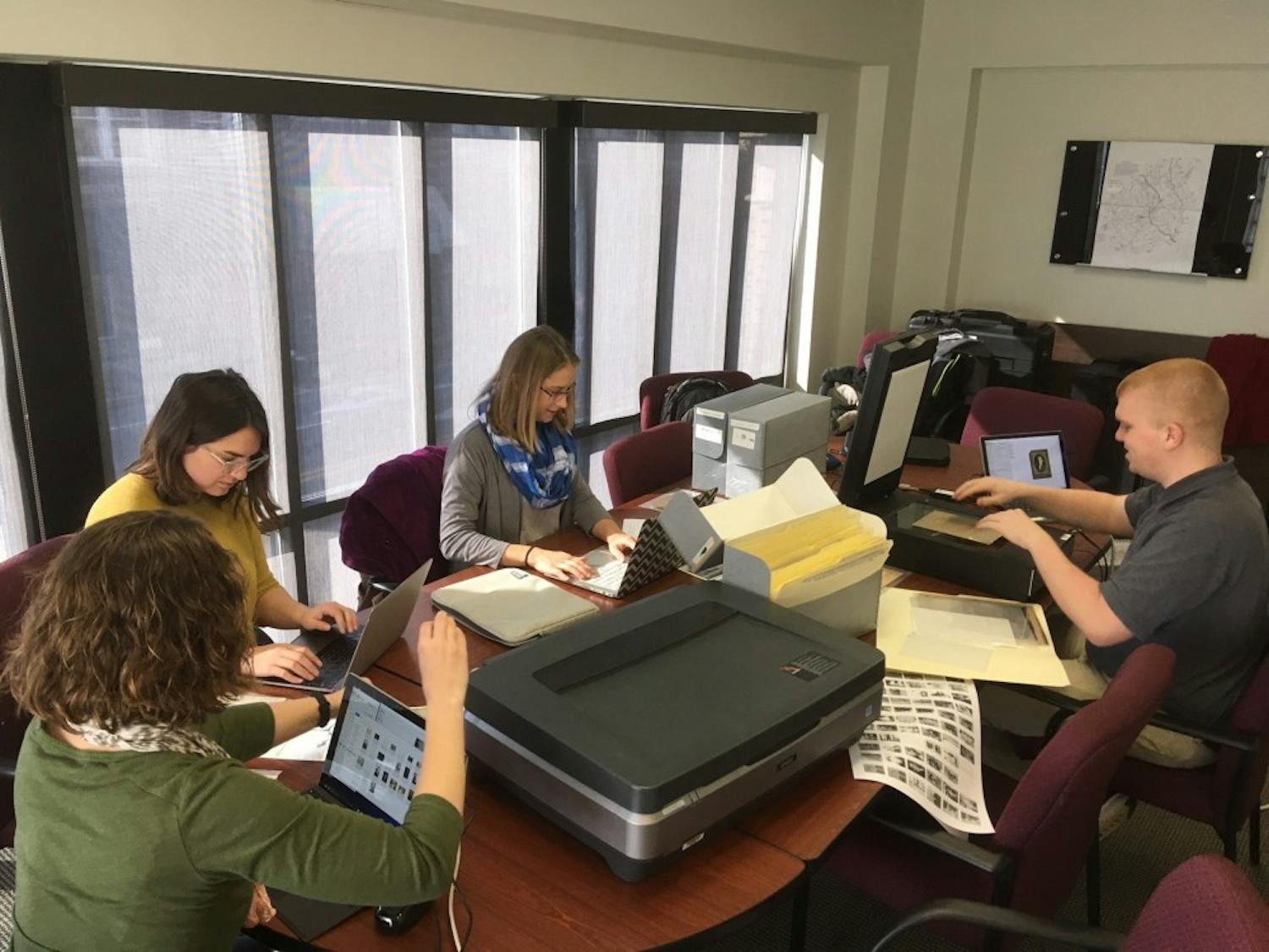 A group of eighth grade students in Wilmington worked on a yearlong project with a local journalist to uncover some of the lost editions of "The Daily Record," Wilmington's only Black newspaper during the city's race riots in 1898. Photo courtesy of the NC Digital Heritage Center.