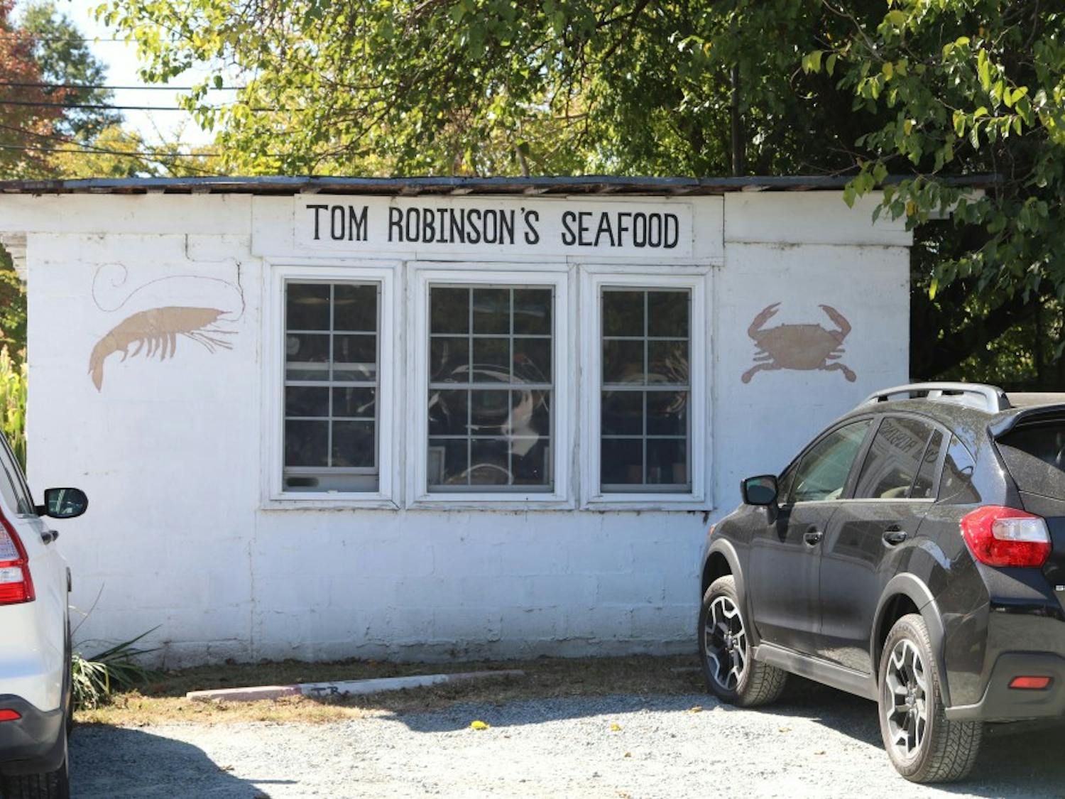 Tom Robinson's Seafood restaurant is located in Carrboro. 