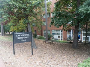 Carmichael Residence Hall pictured on Wednesday, Oct. 26, 2022.