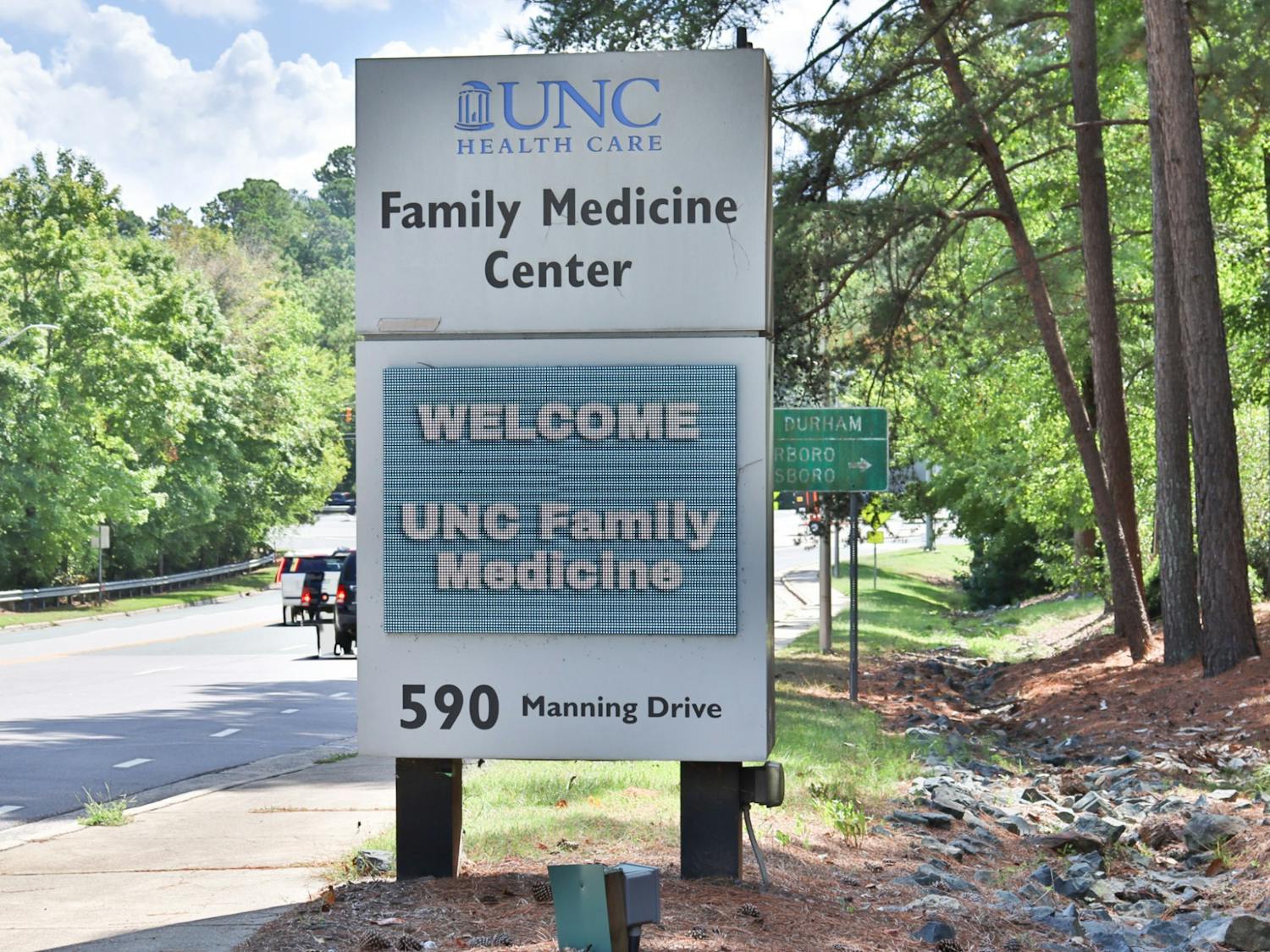 The UNC Family Medicine Center, pictured here on Monday, Sept. 12, 2022, offers COVID-19 vaccines and testing.